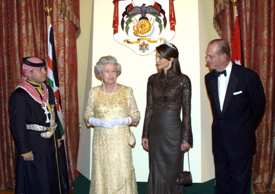 King Abdullah And Queen Rania Meet With Queen Elizabeth Ii And Prince Philip At Windsor Castle