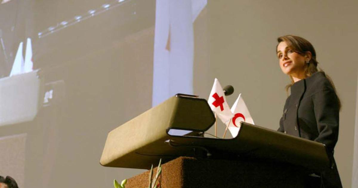 Queen Rania stresses the importance of access to human dignity | Queen ...